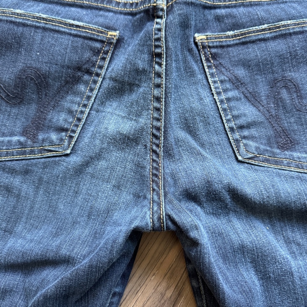 Citizens of Humanity Dark Blue Low Rise Straight Leg Jeans - Size 27 - Picture 13 of 16